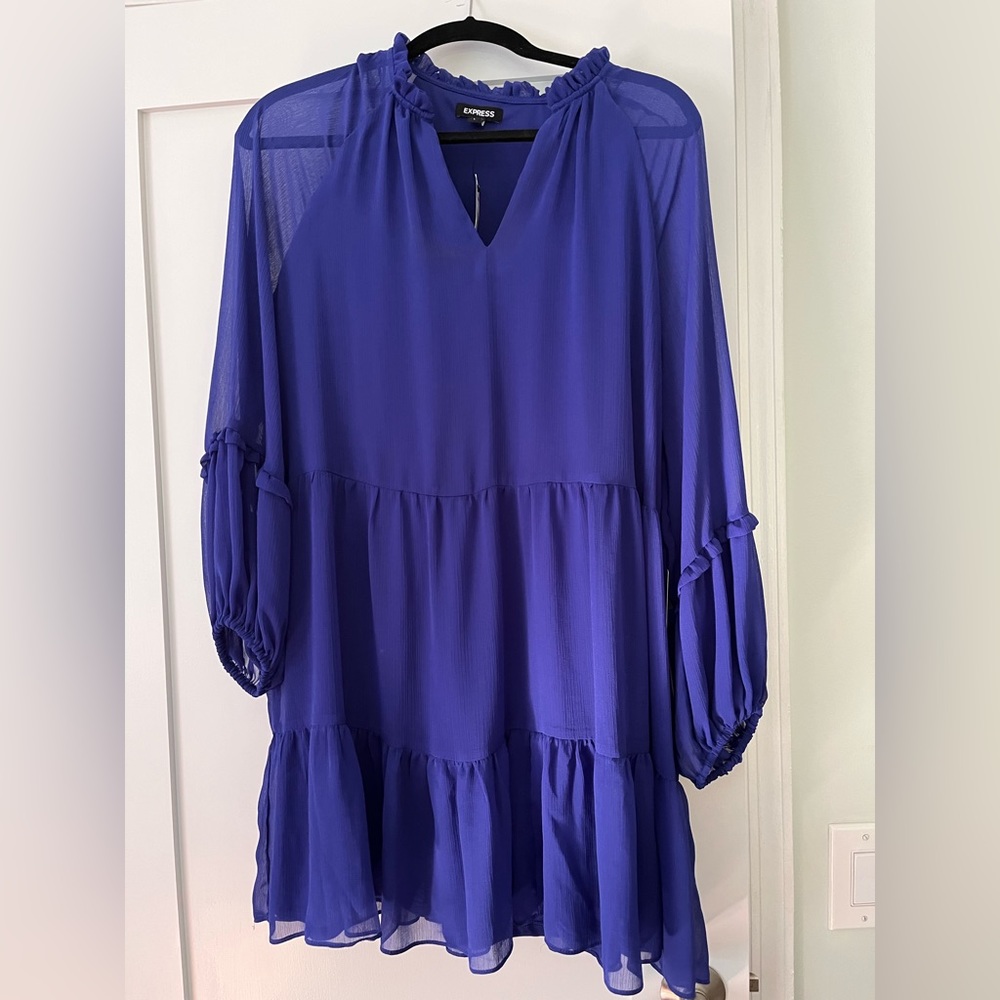 Beautiful blue flowy dress
